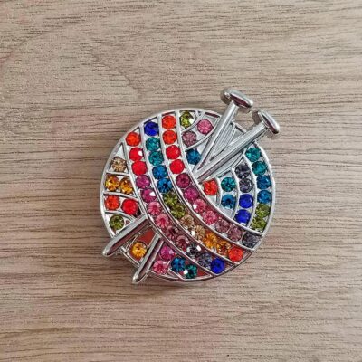 knitting needle magnetic shawl and scarf pin