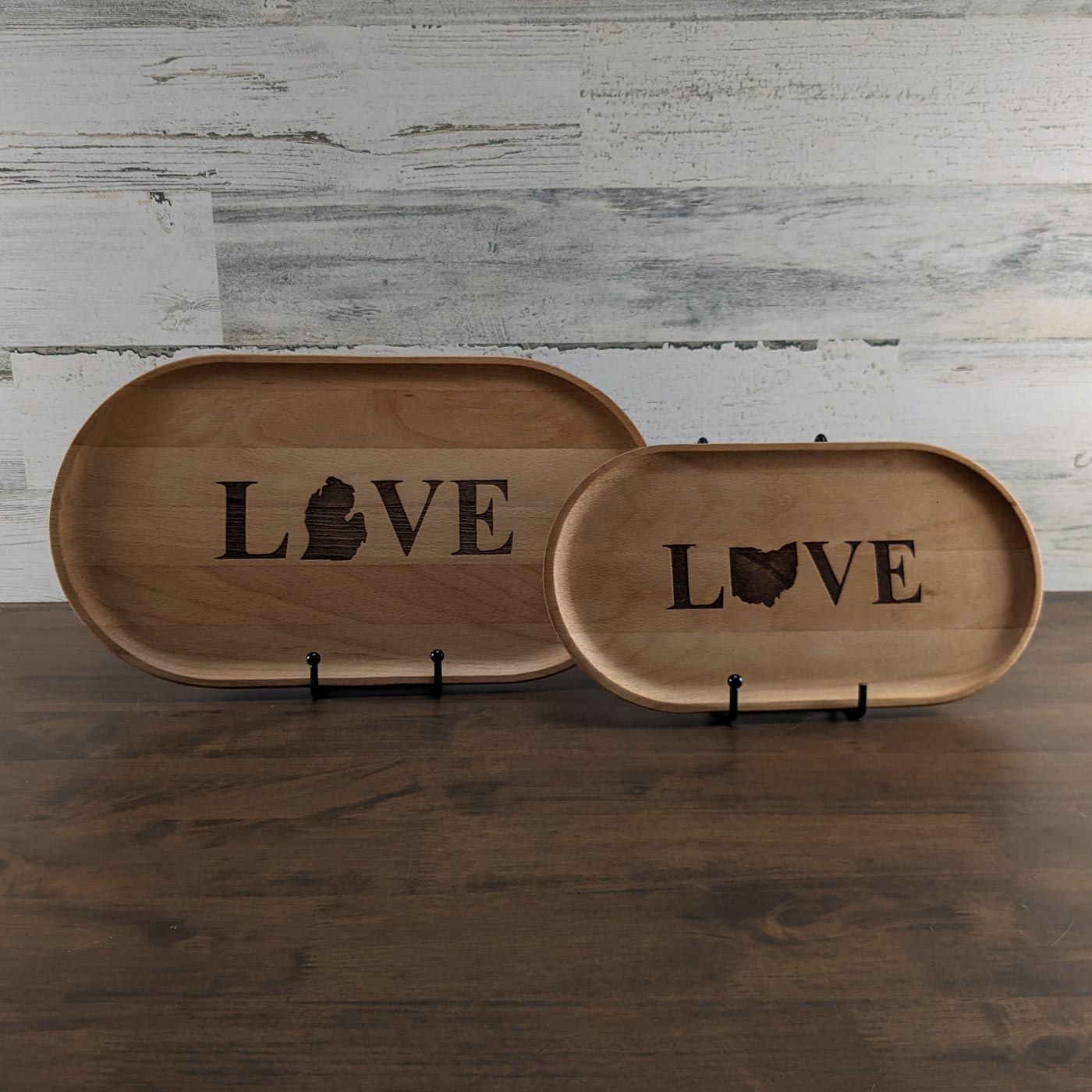 Beech serving platters customizable