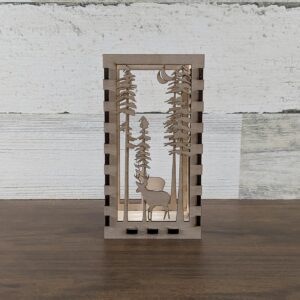 Wood Laser Cut Candle Box