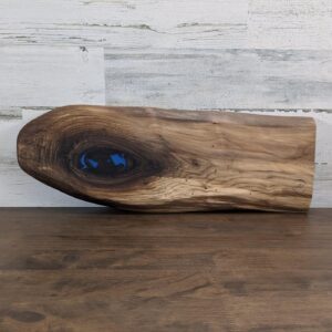Black Walnut with Blue Epoxy Accent
