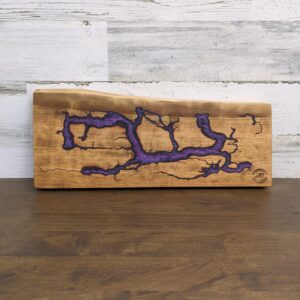 cherry fractal charcuterie and cutting board purple