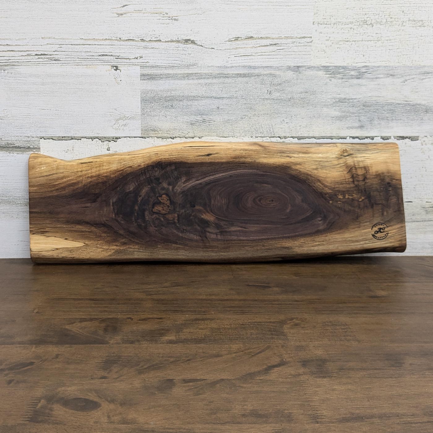 Black Walnut and purple epoxy serving board selling / cutting board