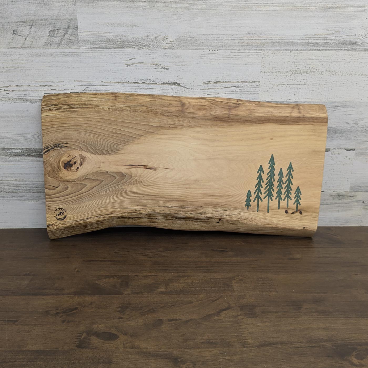Hickory Charcuterie and Cutting Board- Pine Trees