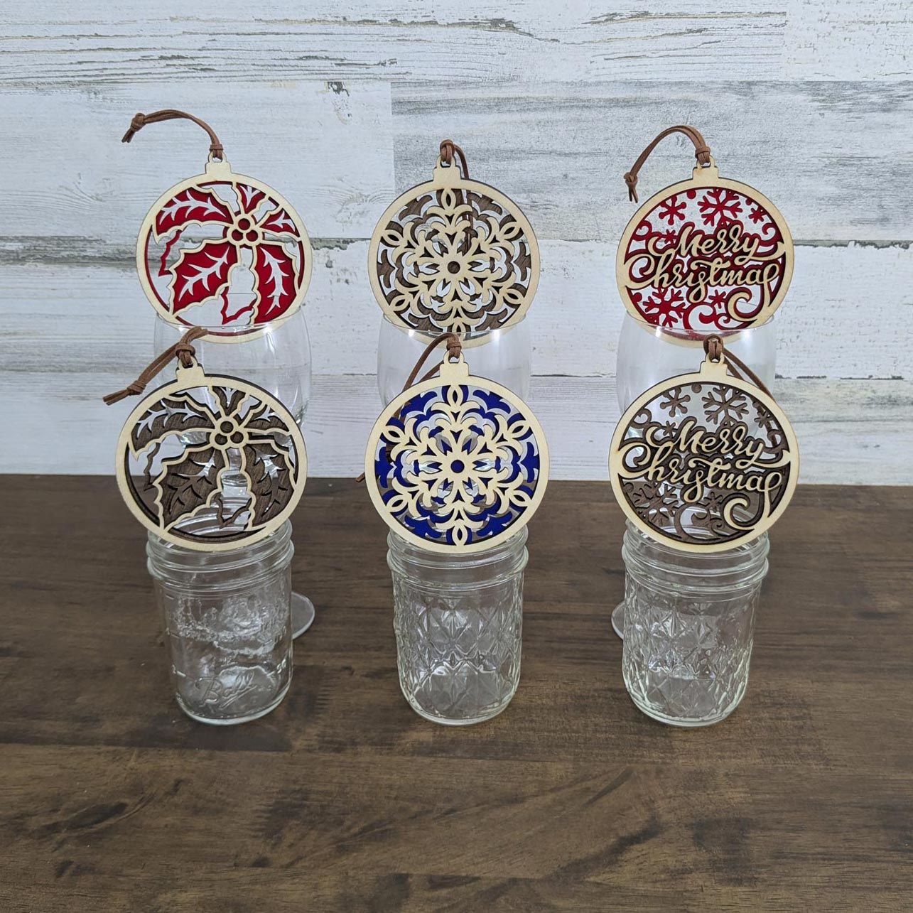 Christmas Ornaments- Lasered 2 Layers